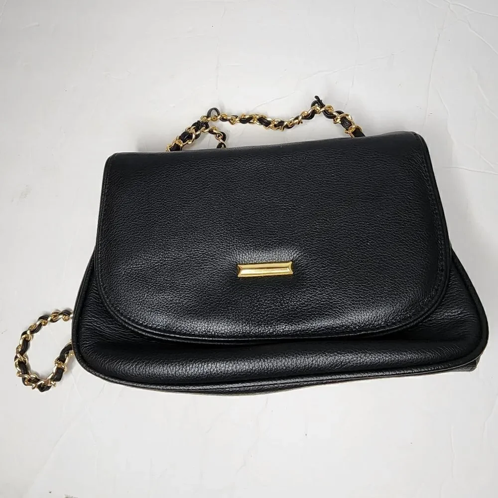 Toni Leather with Chain Purse Vintage